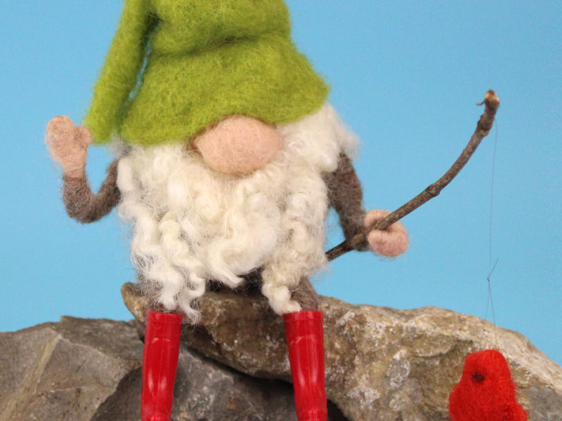 Felt Fishing Gnome Workshop at Forge Mill