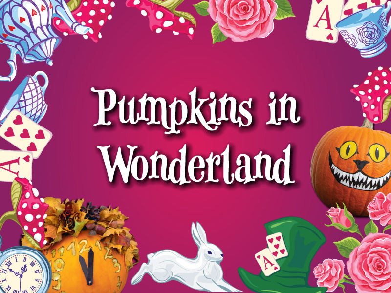 Pumpkins in Wonderland Trail at Forge Mill